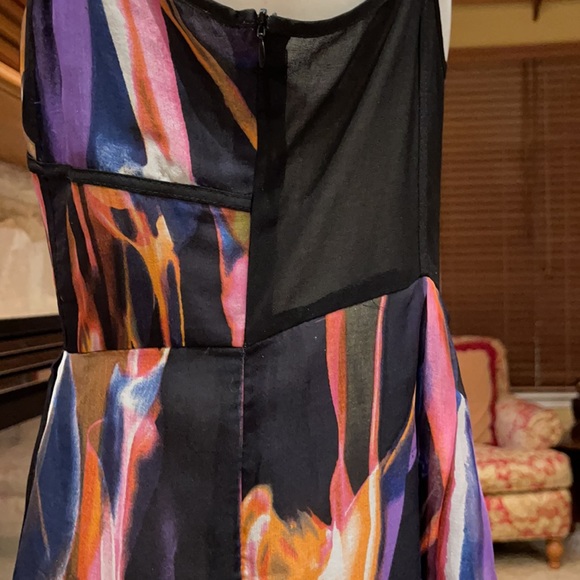 NWOT Stunning “Watercolor” Camila Tree Dress Sz M - Picture 3 of 16